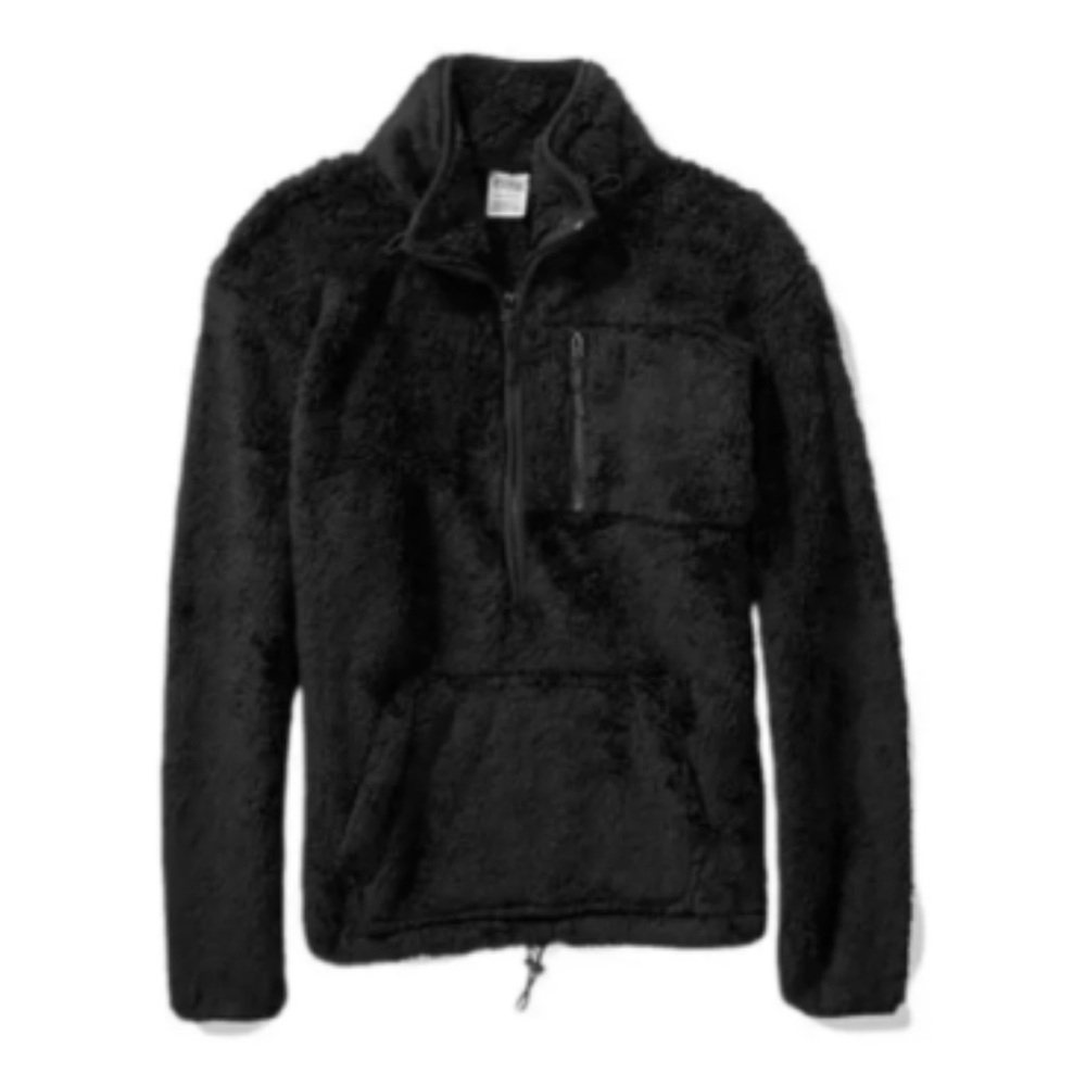 PINK Victoria's Secret Black Fleece 1/4 Zip